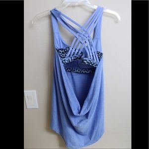 Size 6 Lulu criss cross open back tank!